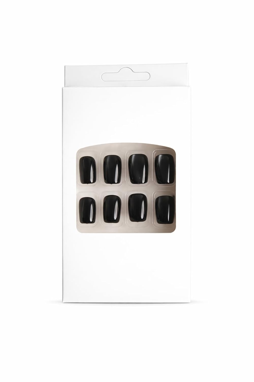 Midnight Chrome Press-On Nails - Black Metallic Shimmer