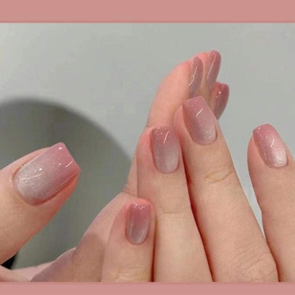 Soft Pink Ombre Gloss Design Press On Nails