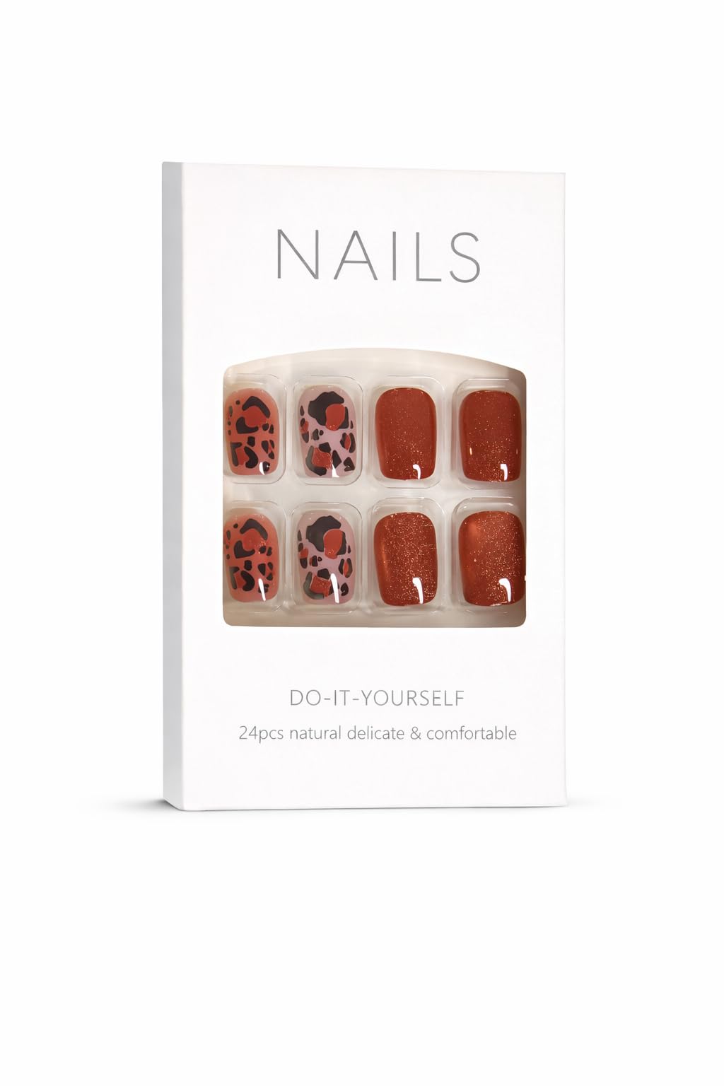 Brown Leopard Print Press-On Nails