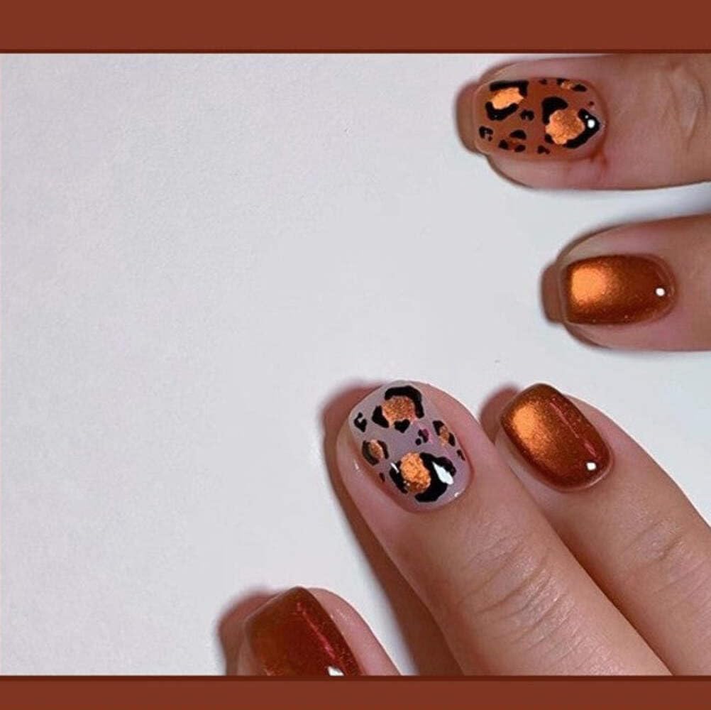Brown Leopard Print Press-On Nails