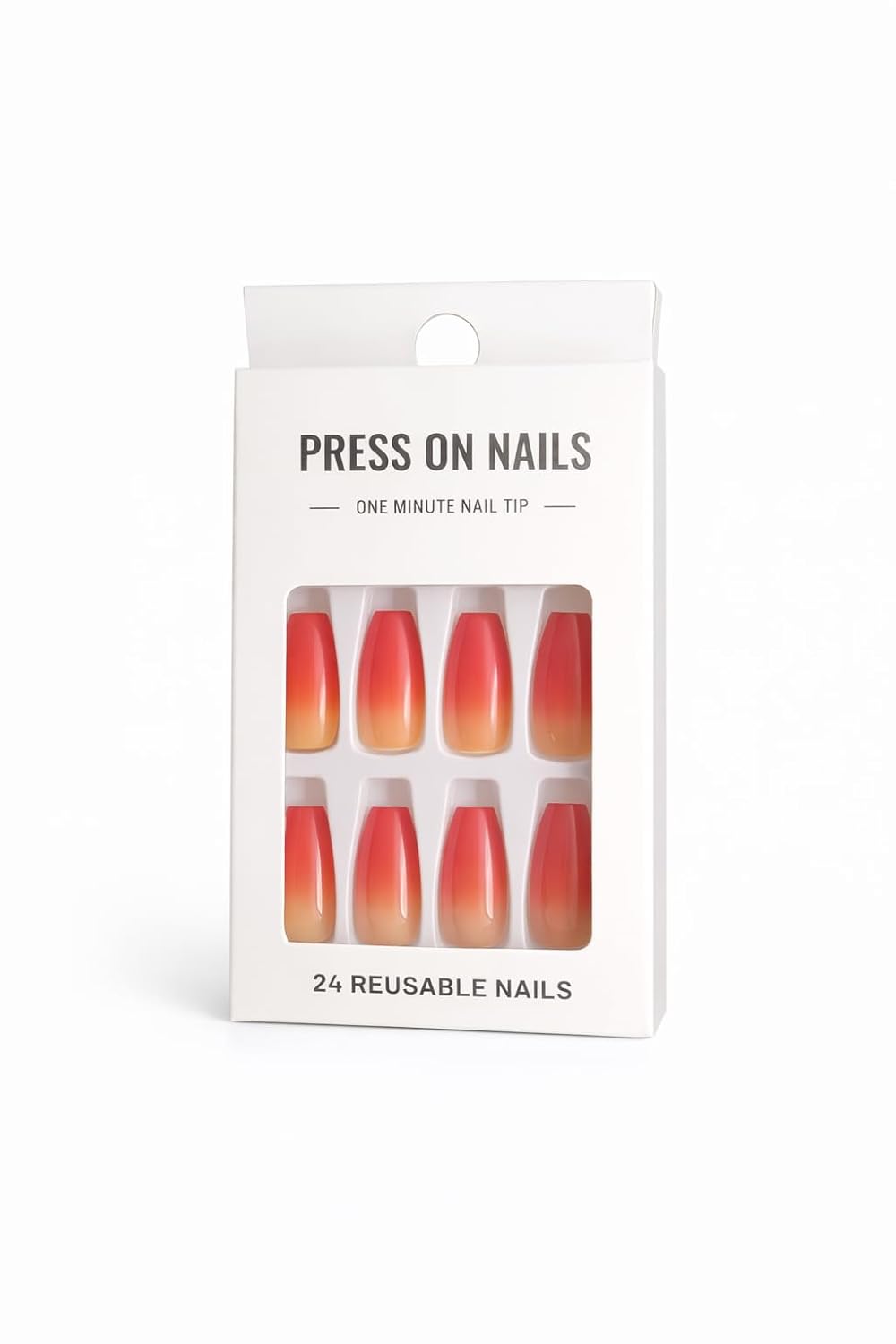 Rose Blush Gradient Press-On Nails - Nude to Mauve Pink Ombre