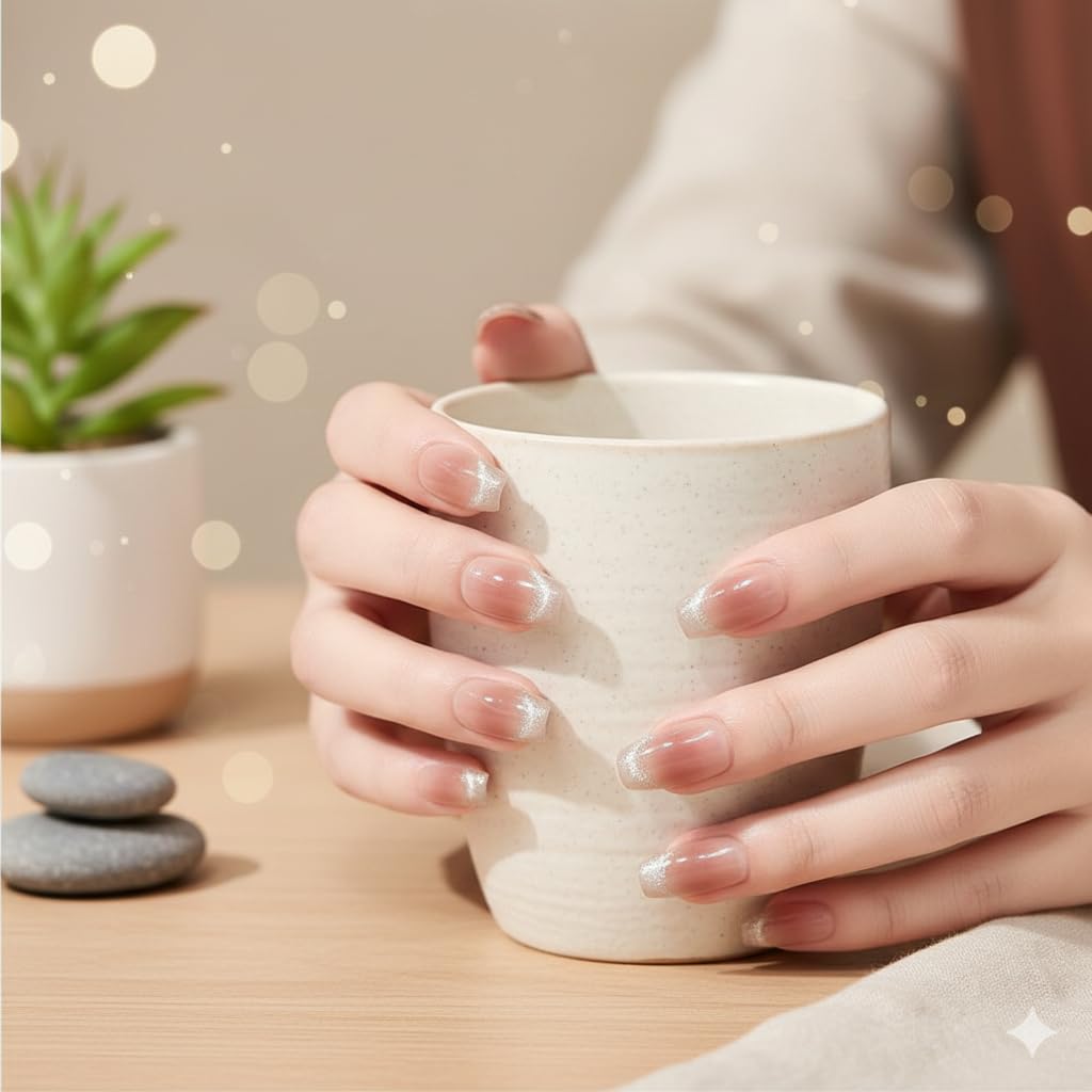Soft Blush Nude Press-On Nails
