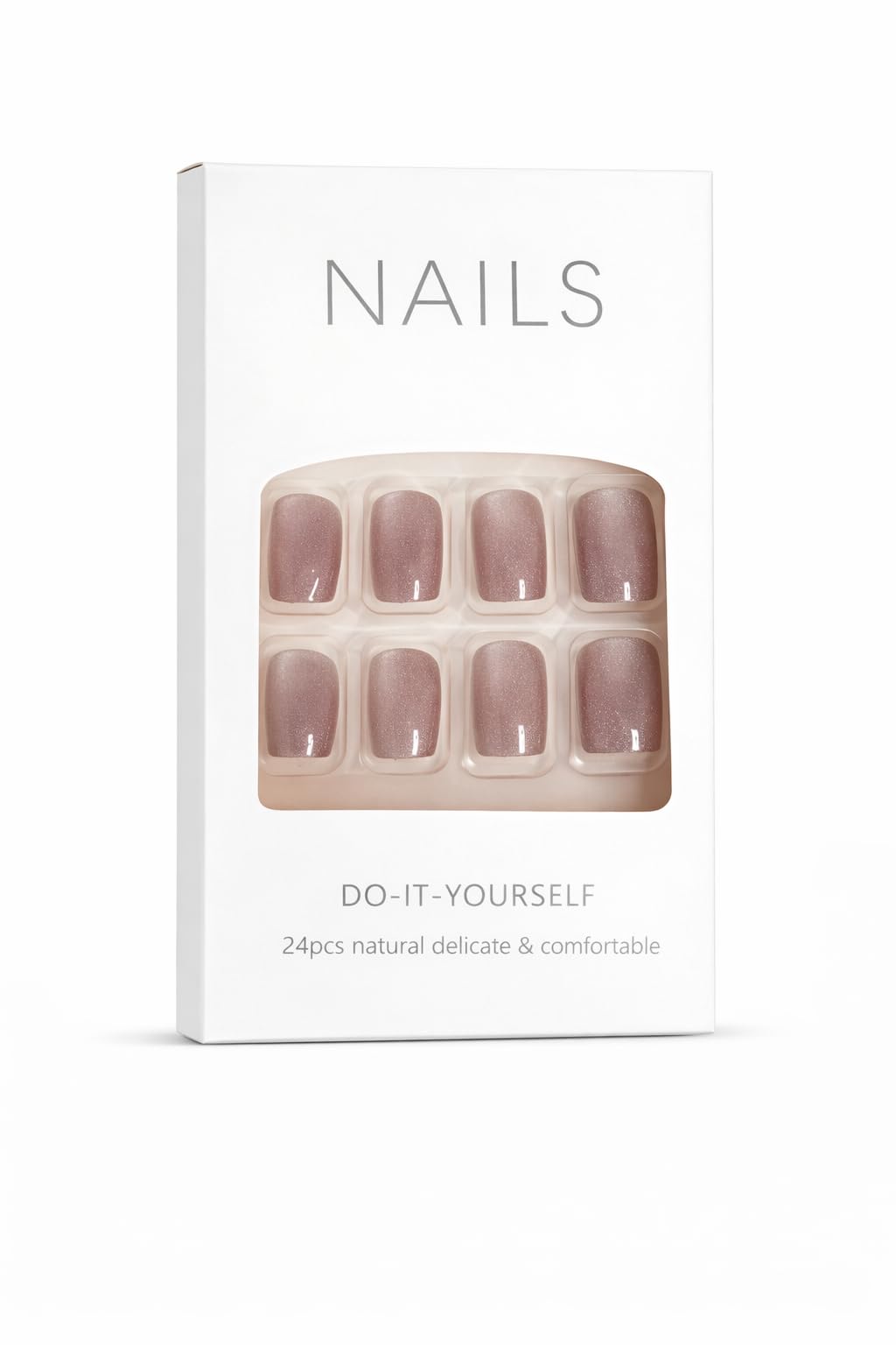 Champagne Pink Shimmer Press-On Nails