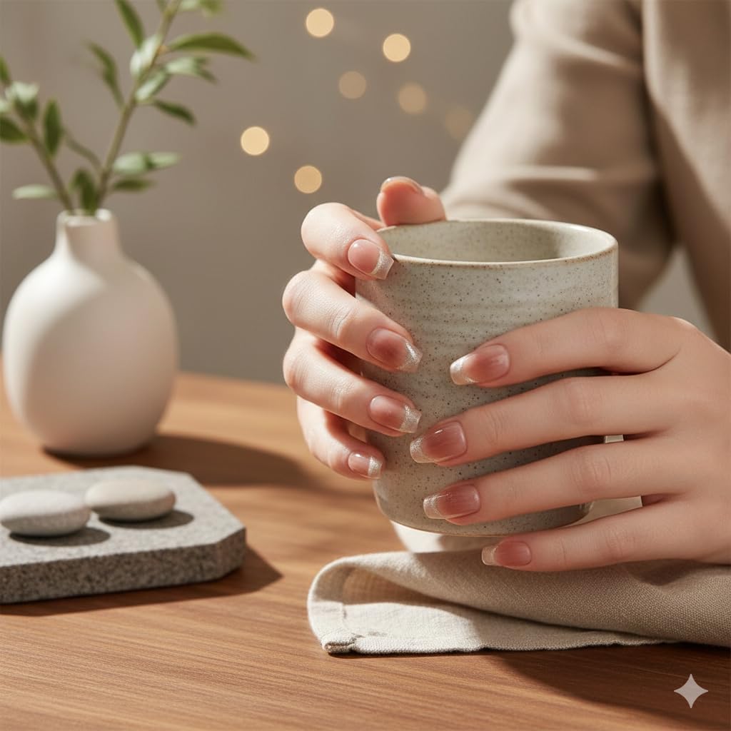 Soft Blush Nude Press-On Nails