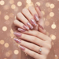 Rose Gold Glitter Press-On Nails
