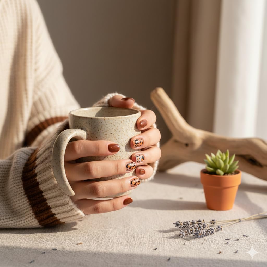 Brown Leopard Print Press-On Nails